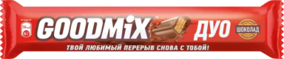 Батончик Гудмикс Дуо молочный шоколад 40г; 35